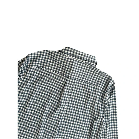 Vineyard Vines OTG Blue‎ Gingham Check Shirt S NWT Stretch Quick Dry Nylon
